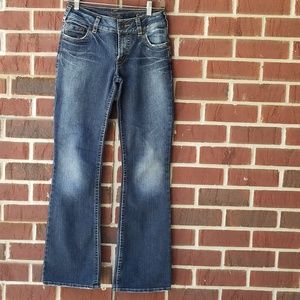 Silver womens denim jeans